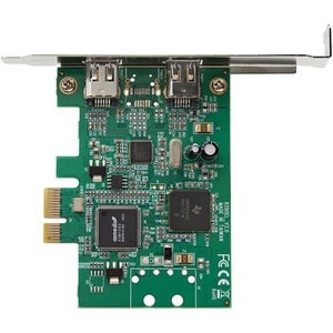 StarTech.com FireWire Adapter - PCI Express x1 - Plug-in Card - Green - TAA Compliant - 2 Total Firewire Port(s) - 2 Firew