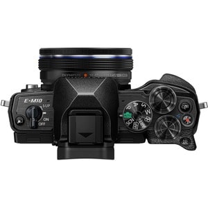 Olympus OM-D E-M10 Mark IV 20.3 Megapixel Mirrorless Camera with Lens - 0.55" - 1.65" - Black - 4/3" Sensor - Autofocus - 