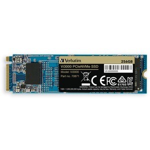 Verbatim Vi3000 256 GB Solid State Drive - M.2 2280 Internal - PCI Express NVMe (PCI Express NVMe 3.0 x4) - Notebook, Desk