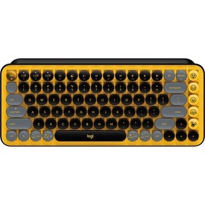 Logitech POP Keys Keyboard - Wireless Connectivity - Bluetooth - 32.81 ft - 4 Emoji Hot Key(s) - Spanish - Tablet - PC, Ma