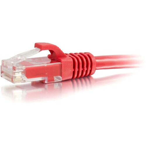 C2G-7ft Cat5e Snagless Unshielded (UTP) Network Patch Cable - Red - Category 5e for Network Device - RJ-45 Male - RJ-45 Ma