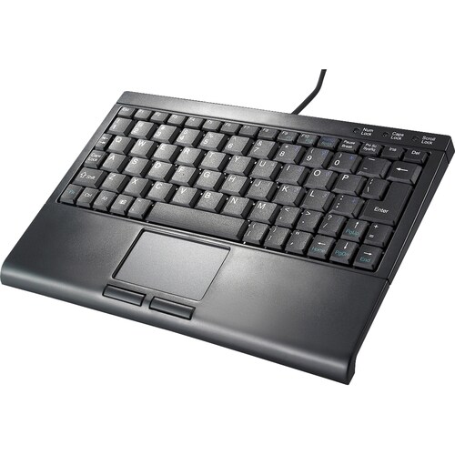 Solidtek USB Super Mini Keyboard 77 Keys with Touchpad Mouse KB-3410BU - USB - 77 Key - TouchPad - PC