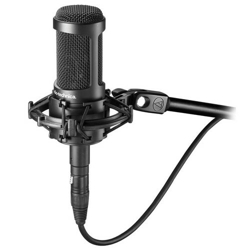 Audio-Technica AT2035 Cardioid Condenser Microphone - 20Hz to 20kHz - Cable
