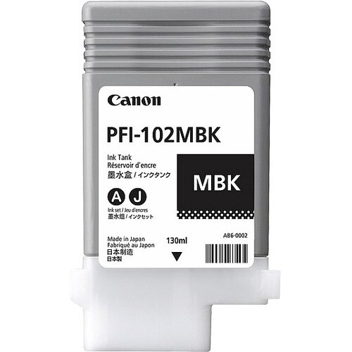 Canon PFI-102MBK Original Inkjet Ink Cartridge - Matte Black Pack - Inkjet