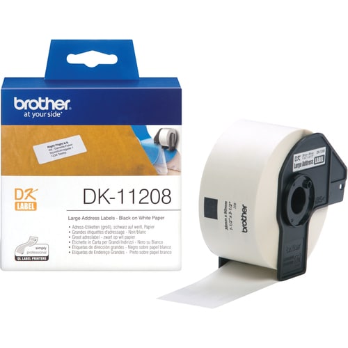 Brother DK11208 Address Label - 38 mm x 90 mm Length - 400 Label