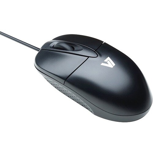V7 Optical USB Mouse - Optical - Cable - Black - USB - 1000 dpi - Scroll Wheel - 3 Button(s) - Symmetrical