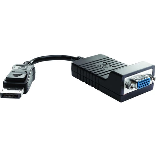 HP 20.32 cm Video Cable - First End: 1 x 20-pin DisplayPort Male Digital Audio/Video - Second End: 1 x 15-pin HD-15 Female