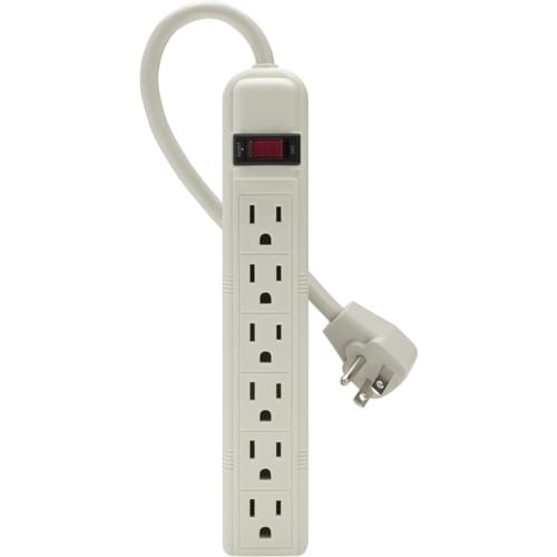 Belkin F9P609-05R-DP 6-Outlets Power Strip - 6 x AC Power - 5 ft Cord - 24 A Current - 125 V AC Voltage - 1.88 kW