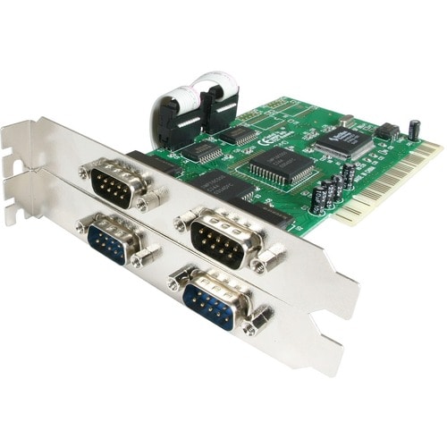 StarTech.com StarTech.com 4 Port PCI RS232 Serial adapter card - PCI - serial - 4 ports - Add 4 high-speed RS-232 serial p