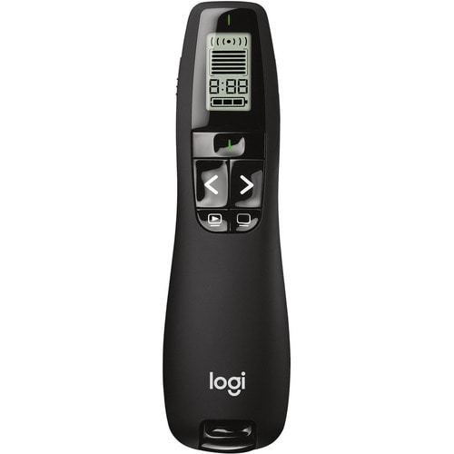 Logitech R800 Laser Presentation Remote - For Visual Presenter LCD - Radio Frequency - 100 ft Operating Distance - Black -