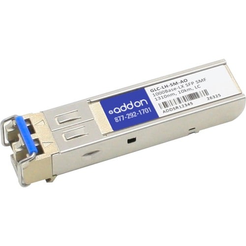 AddOn Cisco GLC-LH-SM Compatible TAA Compliant 1000Base-LX SFP Transceiver (SMF, 1310nm, 10km, LC) - 100% compatible and g