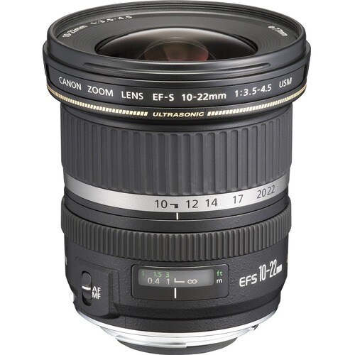 Canon - 10 mm to 22 mm - f/4.5 - Ultra Wide Angle Zoom Lens for Canon EF-S - Designed for Digital Camera - 77 mm Attachmen