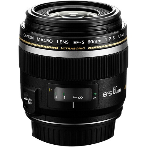 Canon - 60 mm - f/2.8 - Macro Fixed Lens for Canon EF/EF-S - 52 mm Attachment - 1x Magnification - USM - 73 mm Diameter