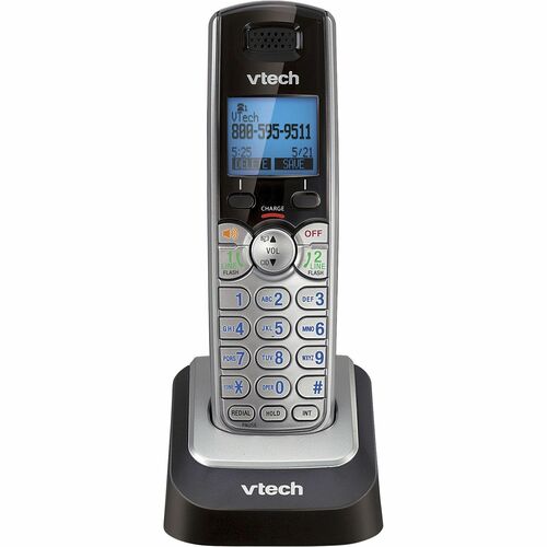 VTech DS6101 Accessory Handset, Silver - Cordless - DECT 6.0 - 2 x Total Number of Phone Lines