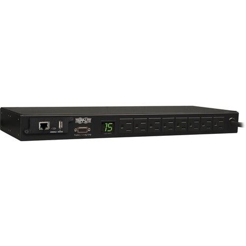 Tripp Lite PDU 1.4kW Single-Phase Monitored PDU with LX Platform Interface 120V Outlets (8 5-15R) 5-15P 12 ft. (3.66 m) Co