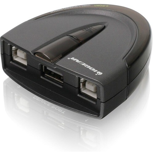 IOGEAR 2-Port USB 2.0 Automatic Printer Switch - 3 x USB - Desktop