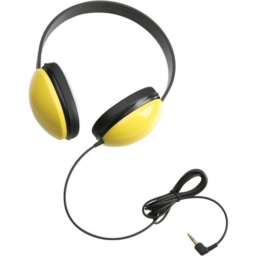 Califone 2800 Listening First Stereo Headphones - Stereo - Yellow - Mini-phone (3.5mm) - Wired - 25 Ohm - Over-the-head - 