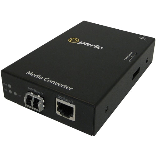 Perle S-1000-M2LC05 Gigabit Ethernet Stand-Alone Media Converter - 1 x Network (RJ-45) - 1 x LC Ports - DuplexLC Port - 10