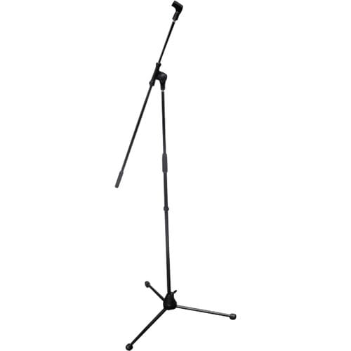 Pyle PMKS3 Tripod Microphone Stand with Extending Boom - 38" Height x 3.5" Width - Black