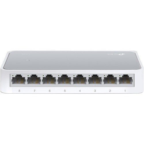 Switch Ethernet TP-Link TL-SF1008D 8 Porte - 2 Layer supportato - Coppia incrociata - Desktop, Parato montabile