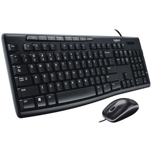 Logitech Media Combo MK200 Keyboard & Mouse - Retail - English Keyboard layout