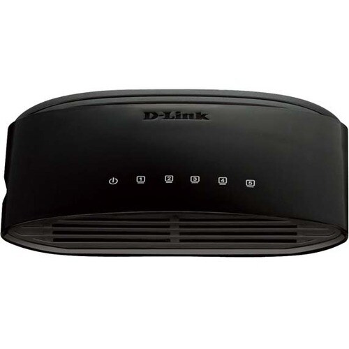 D-Link DES-1005E Ethernet Switch - 5 Ports - 10/100Base-TX - 2 Layer Supported - Desktop, Wall Mountable - Lifetime Limite