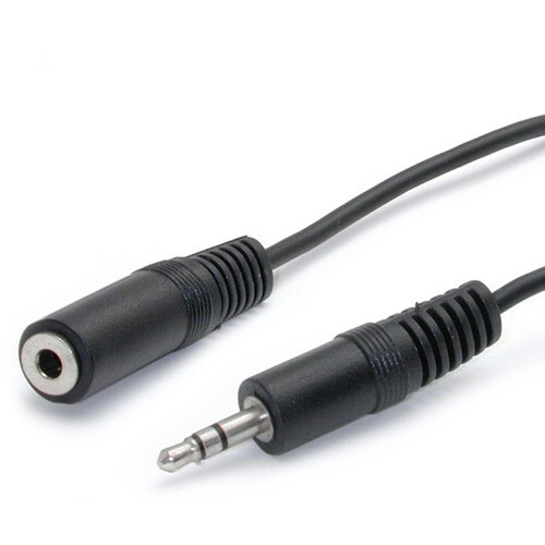 StarTech.com Audio cable - mini-phone stereo 3.5 mm (F) - mini-phone stereo 3.5 mm (M) - 1.8 m - First End: 1 x Mini-phone