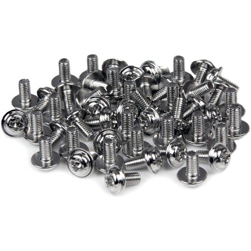 StarTech.com PC Mounting Computer Screws M3 x 1/4in Long Standoff - 50 Pack - Computer Assembly Screw - 5.08 mm - Pan, Hex