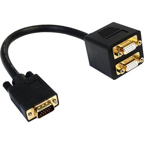 StarTech.com Cable de 30cm Duplicador Divisor de Vídeo VGA de 2 puertos Salidas Compacto - Bifurcador - Extremo prinicpal:
