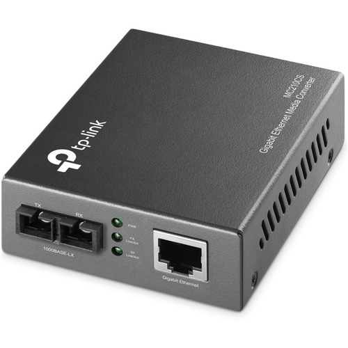 TP-Link MC210CS Transceiver/Media Converter - 2 Port(s) - 1 x Network (RJ-45) - 1 x SC - Twisted Pair, Optical Fiber - Mul
