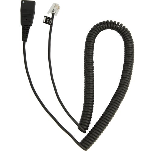 Jabra Headset Adapter Cable - 6.56 ft Phone Cable for Headset - First End: 1 x Quick Disconnect - Second End: 1 x RJ-10 Ph