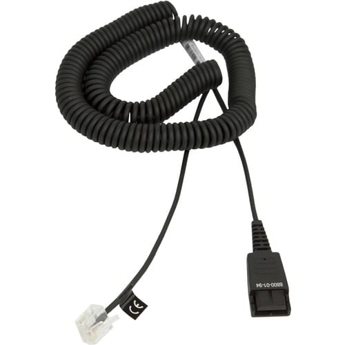 Jabra 8800-01-94 Headset Audio Cable Adapter - 6.60 ft Audio Cable for Phone - First End: 1 x RJ-45 Phone - Male - Second 
