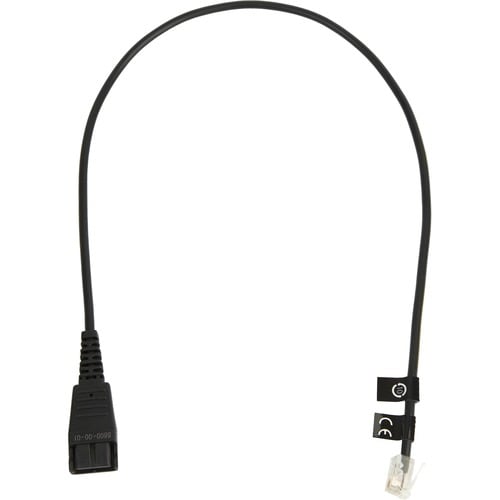 Jabra Unamplified Headset Cord - 1.64 ft Data Transfer Cable - First End: 1 x Quick Disconnect - Second End: 1 x 4-pin RJ-