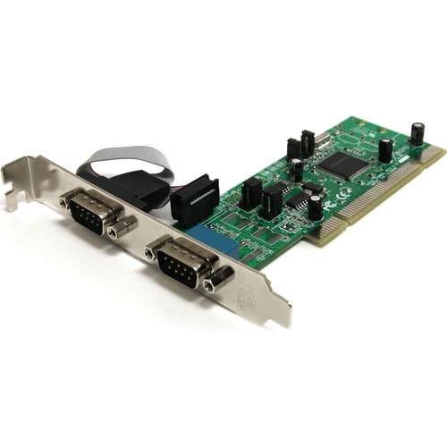 StarTech.com 2 Port PCI RS422/485 Serial Adapter Card with 161050 UART - Add two RS422/485 serial ports through a standard