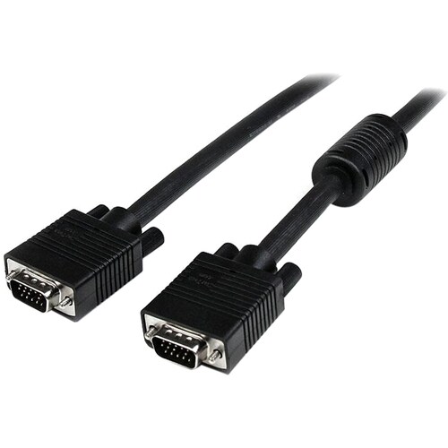 15m Coax High Resolution Monitor VGA Cable - HD15 M/M - First End: 1 x 15-pin HD-15 Male VGA - Second End: 1 x 15-pin HD-1