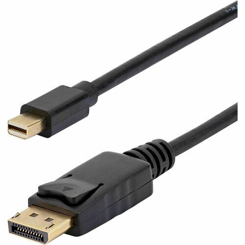 3 m Mini DisplayPort to DisplayPort Adapter Cable - M/M - First End: 1 x 20-pin DisplayPort 1.2 Digital Audio/Video - Male