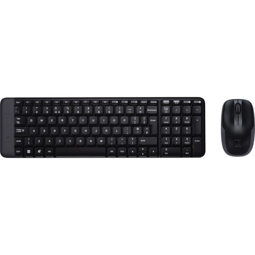 Logitech MK220 Keyboard & Mouse - USB Wireless RF 2.40 GHz Keyboard - Hungarian - USB Wireless RF Mouse - Optical - 3 Butt
