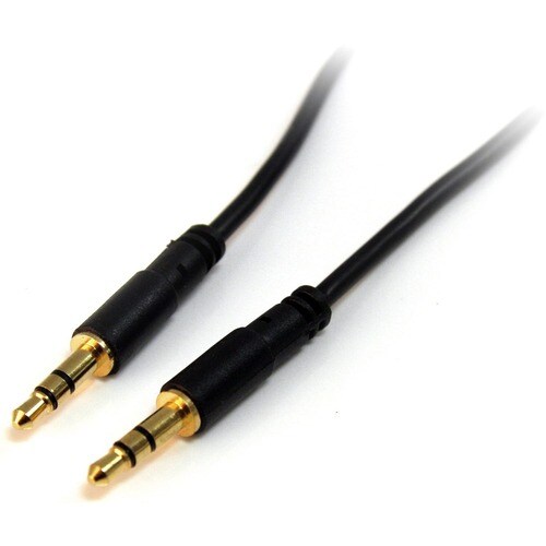 StarTech.com 6 ft Slim 3.5mm Stereo Audio Cable - M/M - First End: 1 x Mini-phone Stereo Audio - Male - Second End: 1 x Mi