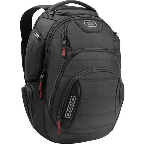 Ogio RENEGADE RSS Carrying Case (Backpack) for 17" Apple iPad Notebook - Black - Ballistic Poly, Poly Body - Foam Interior