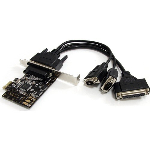StarTech.com 2S1P PCI Express Serial Parallel Combo Card - Add a parallel port and two RS-232 serial ports to your PC thro