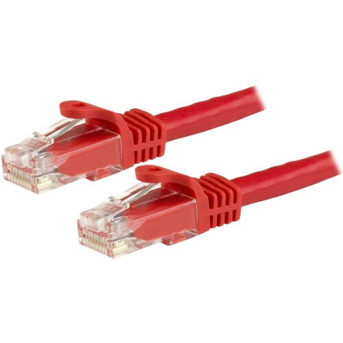 StarTech.com 15m Red Gigabit Snagless RJ45 UTP Cat6 Patch Cable - 15 m Patch Cord - Cat 6 Patch Cable - 1 x RJ-45 Male Net