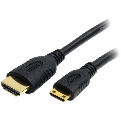 StarTech.com 2m Mini HDMI to HDMI Cable with Ethernet, 4K 30Hz High Speed Mini HDMI 1.4 (Type-C) Device to HDMI Adapter Ca
