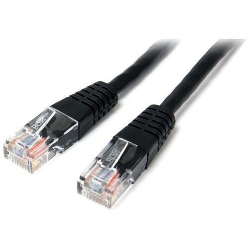 StarTech.com 15m Cat5e Patch Cable with Molded RJ45 Connectors - Black - Cat5e Ethernet Patch Cable - 15 m UTP Cat 5e Patc
