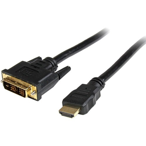 StarTech.com Cable HDMI® a DVI 3m - DVI-D Macho - HDMI Macho - Adaptador - Negro - Extremo prinicpal: 1 x HDMI Macho Audio