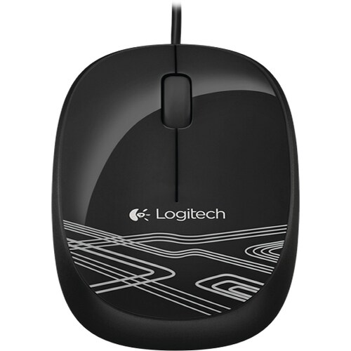 Mouse Logitech M105 - USB - Ottico - Nero - Cavo - Rotella di scorrimento