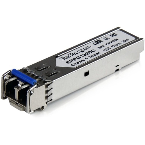 StarTech.com Modulo ricetrasmettitore SFP in fibra Gigabit compatibile con Cisco SM LC con DDM - 20 km (Mini-GBIC) - Per D