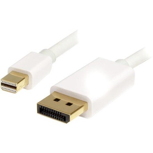 StarTech.com 91cm White Mini DisplayPort to DisplayPort 1.2 Adapter Cable M/M - DisplayPort 4k with HBR2 support - Mini DP