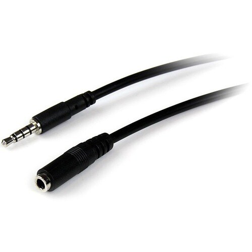 StarTech.com 2m 3.5mm 4 Position TRRS Headset Extension Cable - M/F - audio Extension Cable for iPhone - First End: 1 x Mi