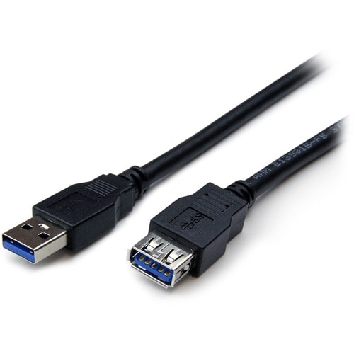 StarTech.com 6 ft Black SuperSpeed USB 3.0 Extension Cable A to A - M/F - Extend your USB 3.0 SuperSpeed cable by up to an