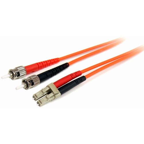 StarTech.com 1m Fiber Optic Cable - Multimode Duplex 62.5/125 - LSZH - LC/ST - OM1 - LC to ST Fiber Patch Cable - First En